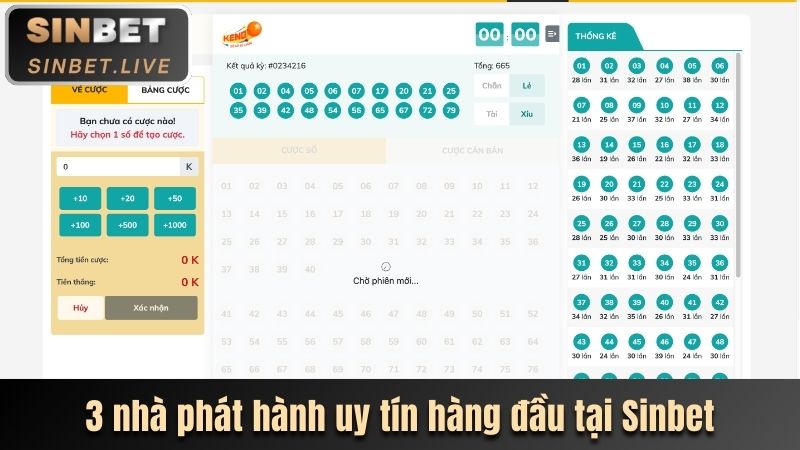 XỔ SỐ SINBET - SÂN CHƠI QUAY SỐ VỚI GIẢI THƯỞNG CỰC KHỦNG 6 3 NHA PHAT HANH UY TIN HANG DAU TAI SINBET