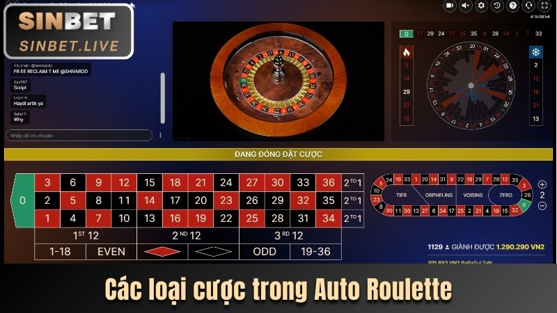 AUTO ROULETTE | HƯỚNG DẪN CHƠI ĐẠT LỢI NHUẬN GẤP 35 LẦN 3 CAC LOAI CUOC TRONG AUTO ROULETTE