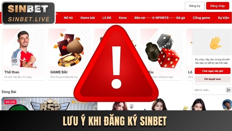 ĐĂNG KÝ SINBET DỄ DÀNG QUA APP VÀ PC HOÀN TOÀN MIỄN PHÍ 3 CHU Y QUAN TRONG KHI TAO TAI KHOAN SINBET