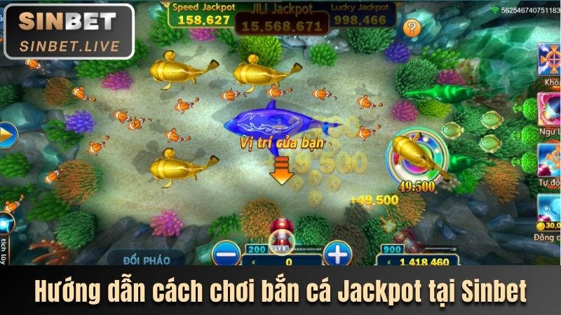 BẮN CÁ JACKPOT SINBET - TRẢI NGHIỆM SĂN THƯỞNG ĐỈNH CAO 3 HUONG DAN CACH CHOI BAN CA JACKPOT TAI SINBET