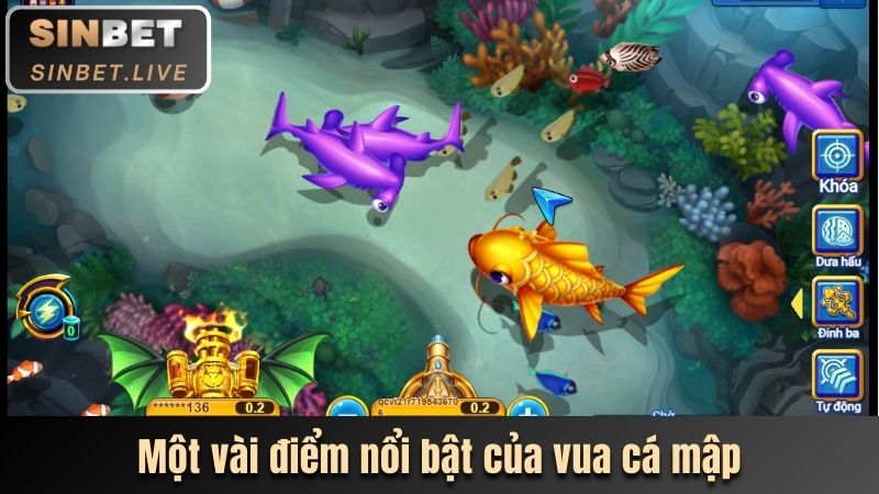 VUA CÁ MẬP SINBET - SĂN BOSS KHỦNG, NHẬN THƯỞNG LỚN BẤT TẬN 2 MOT VAI DIEM NOI BAT CUA VUA CA MAP