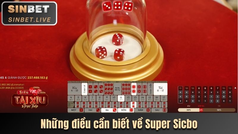 SUPER SICBO - SỰ LỰA CHỌN CÁ CƯỢC HÀNG ĐẦU TẠI SINBET 2 NHUNG DIEU CAN BIET VE SUPER SICBO